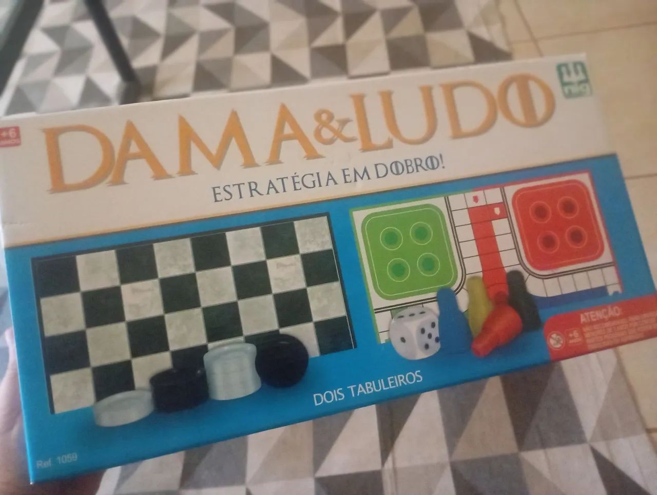 Jogo de Dama e Ludo - Original 
