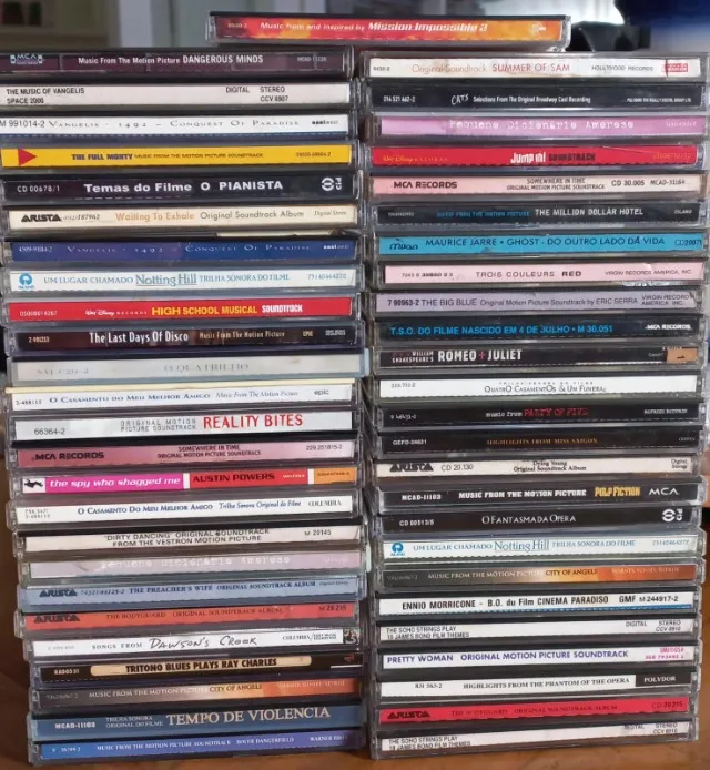 cds trilha Sonora Originais de filmes - music from the motion pictures - A maioria em muit