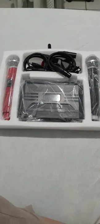 MICROFONES SEM FIO NOVO - Foto 4