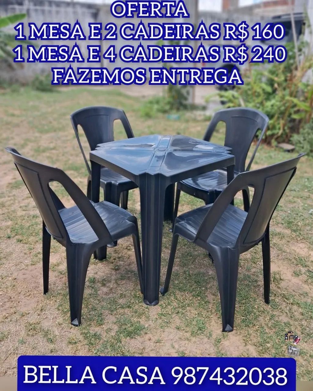 OFERTA: MESA E CADEIRAS KDF JD MF YXB MARABA ENTREGO HJ HOJE