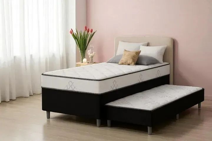 Cama com auxiliar conjulgada solteiro verssato