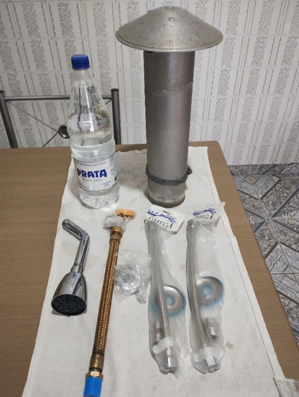 Kit Flexíveis Para Instalação De Aquecedor A Gás 30 cm + Ducha + Chaminé - Foto 6