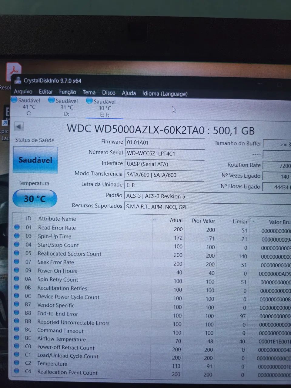 HD 500GB - 100% | Valor un 75,00 Reais. - Foto 2