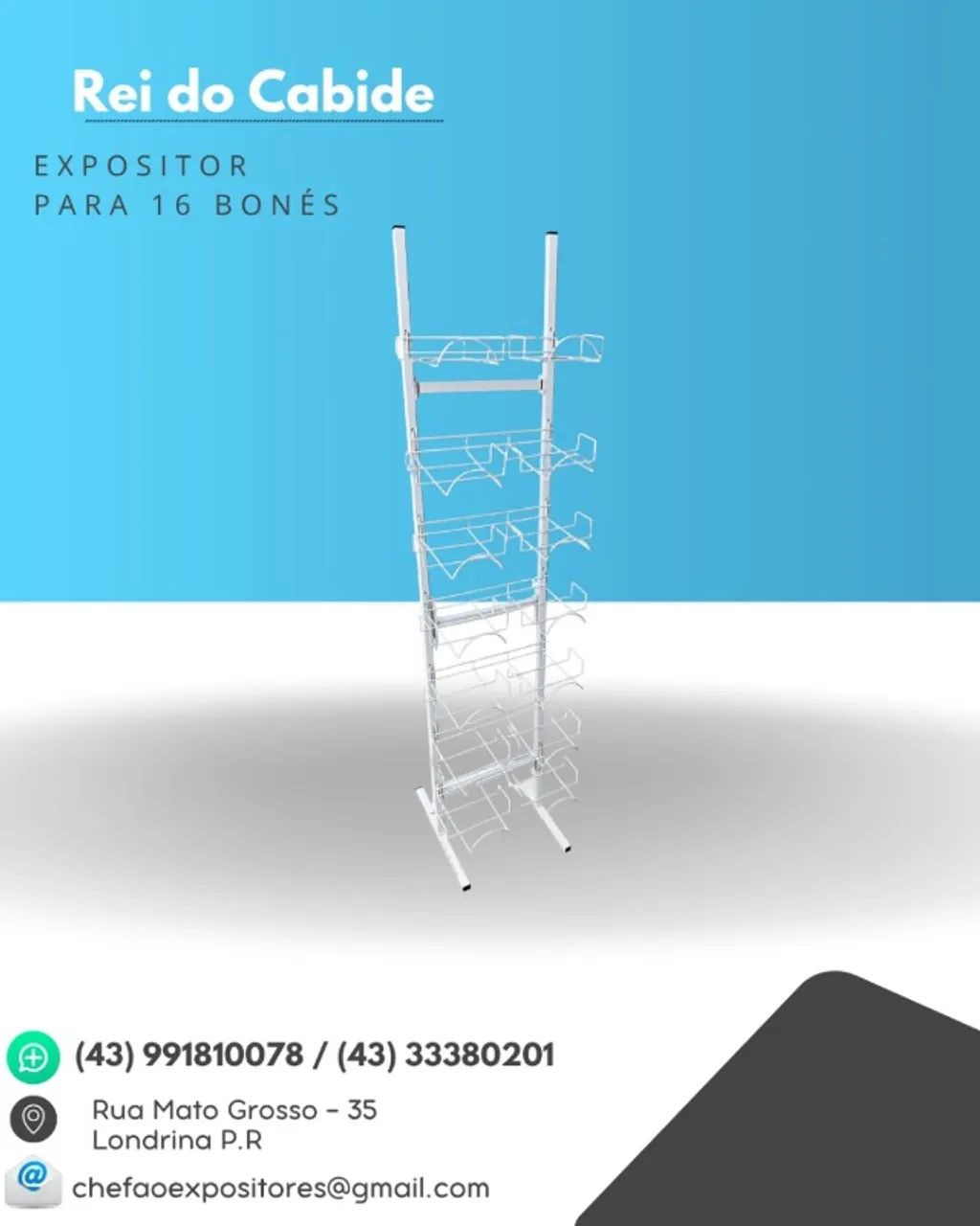 EXPOSITOR PARA 16 BONÉS - Foto 2