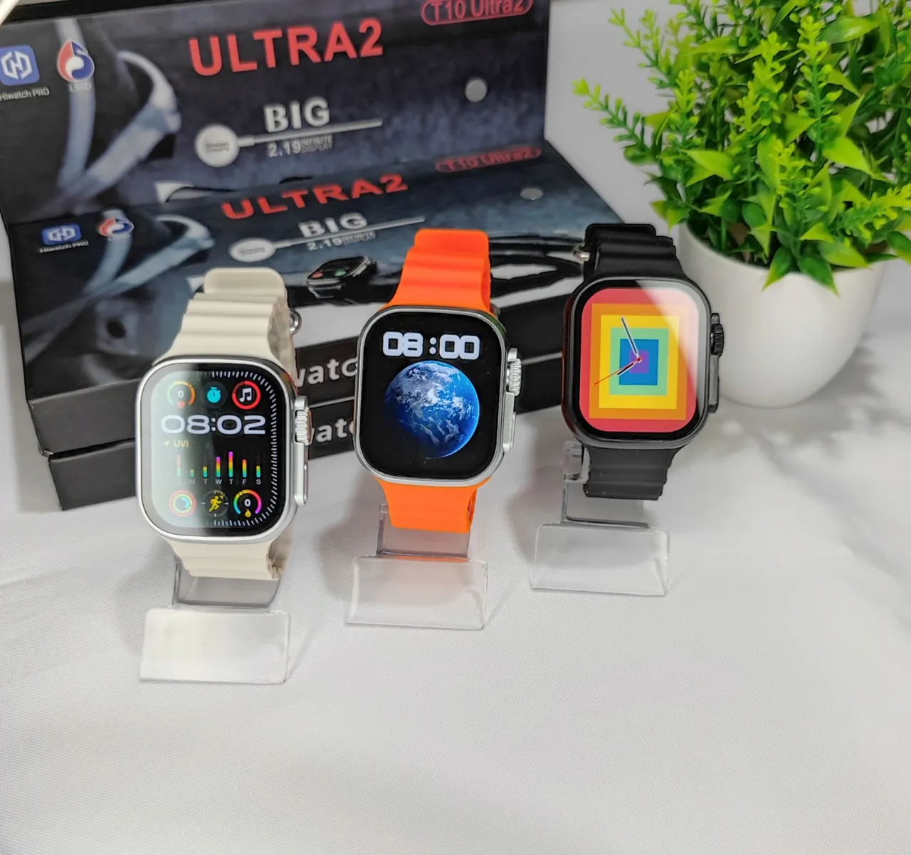 Smartwatch T10 ultra2 com Duas pulseiras extra