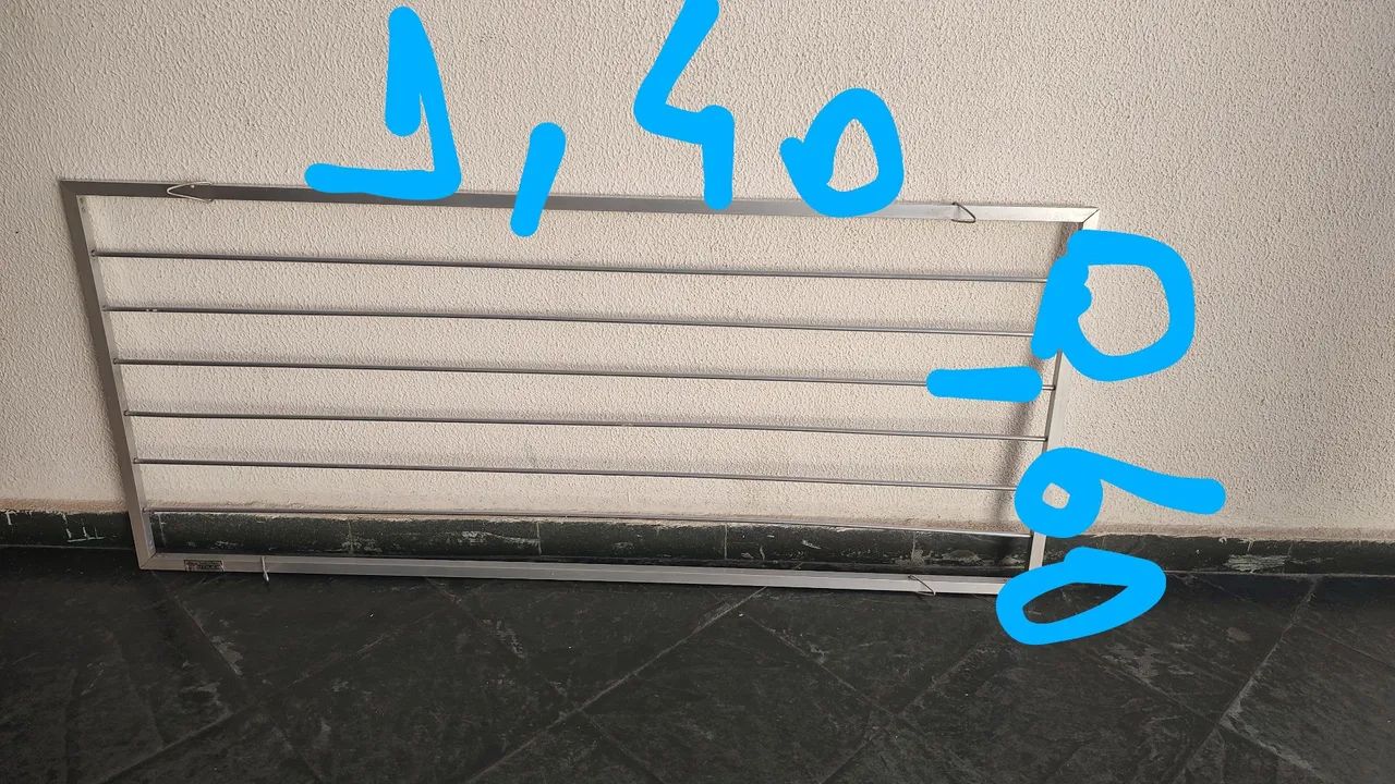 Varal de alumínio Teto  - Foto 2