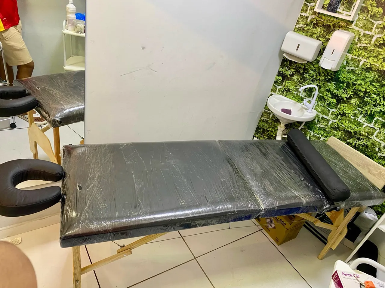 Maca portátil de Massagem - NOVA, cabo de aço , suporta 220kg