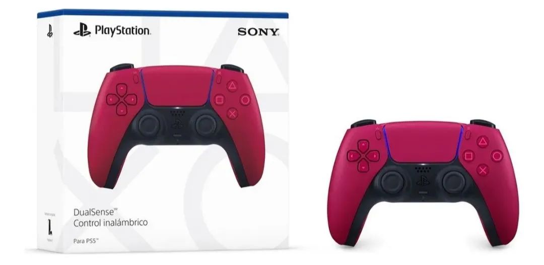 Controle joystick sem fio Sony Playstation 5 cosmic red