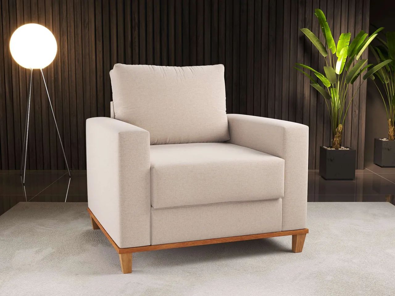 Poltrona Living Runa - Entrega Rápida 