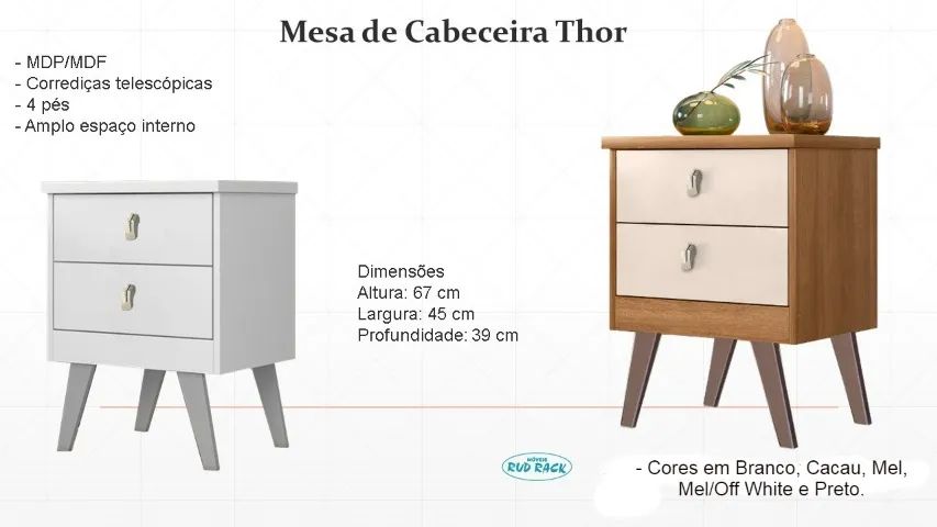 Chame para agendar sua entrega! Mod Mesa de Cabeceira COD 200 - Foto 3
