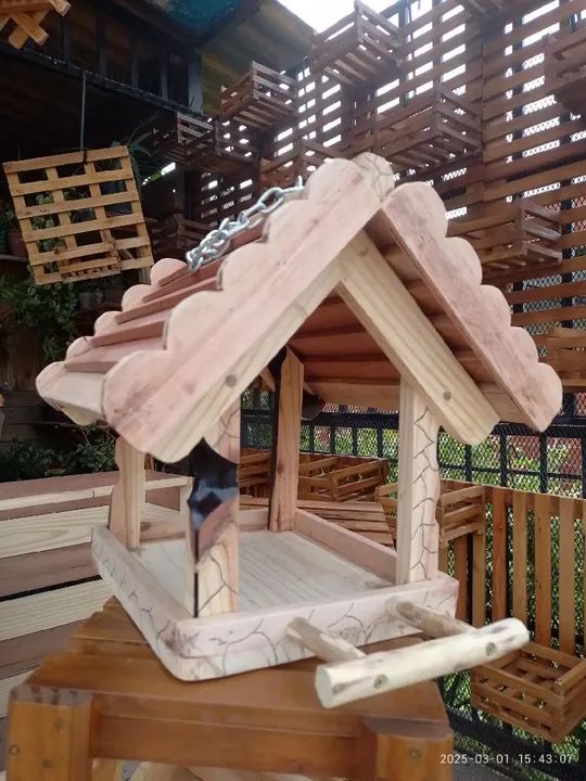 Casinha Comedouro para Pássaro  - Foto 5