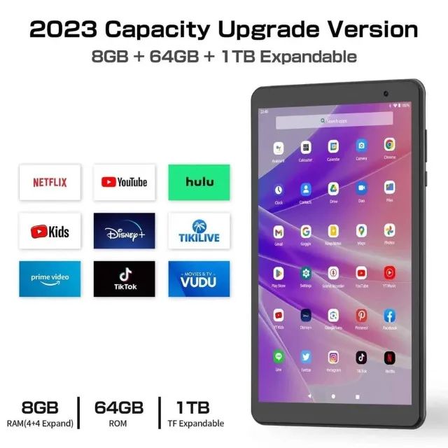 Tablet Pritom 8 - 64gb interno, Android 13, 4gb + 4gb RAM - Entrega Gratis  - Foto 6