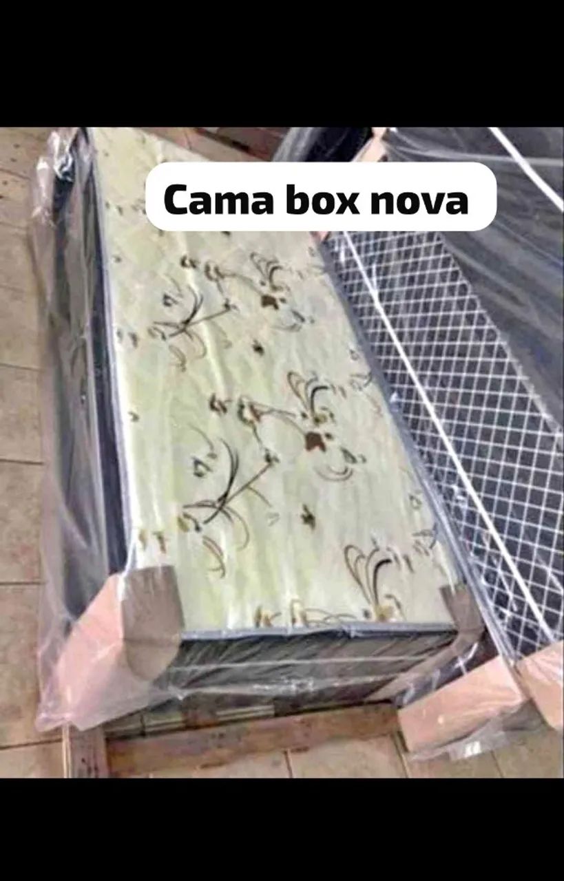 Cama box solteiro (novo) 