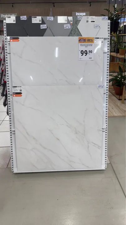 Porcelanato Branco 90x90 - 