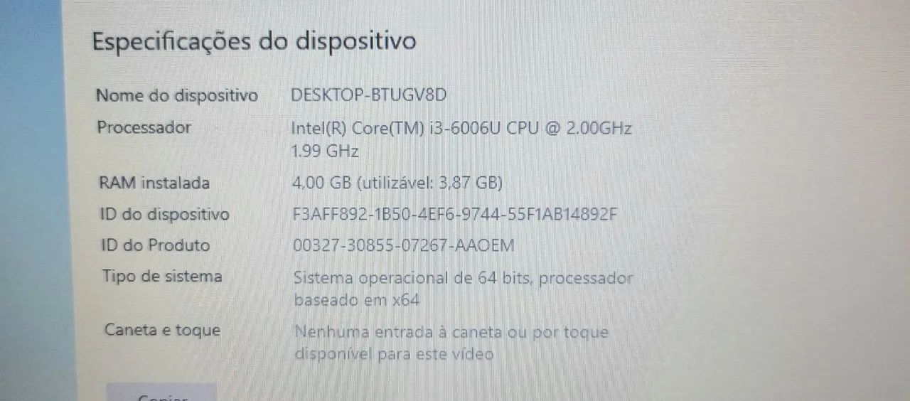 Notebook Acer Aspire i3 6°Geração  - Foto 4
