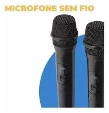 Microfone Sem Fio Profissional Dinâmico Duplo Uhf  - Foto 3
