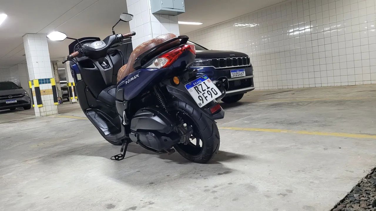 NMAX AZUL BANCO COURO GV SEMINOVA 3750 KM ÚNICA NO MERCADO  - Foto 15