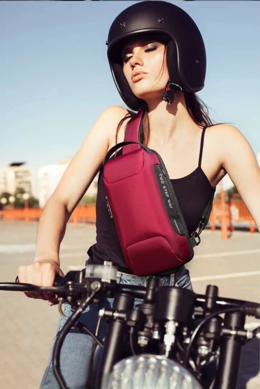 Bolsa Transversal Bange Future Aesthetics Porta USB e Trava TSA - Foto 5