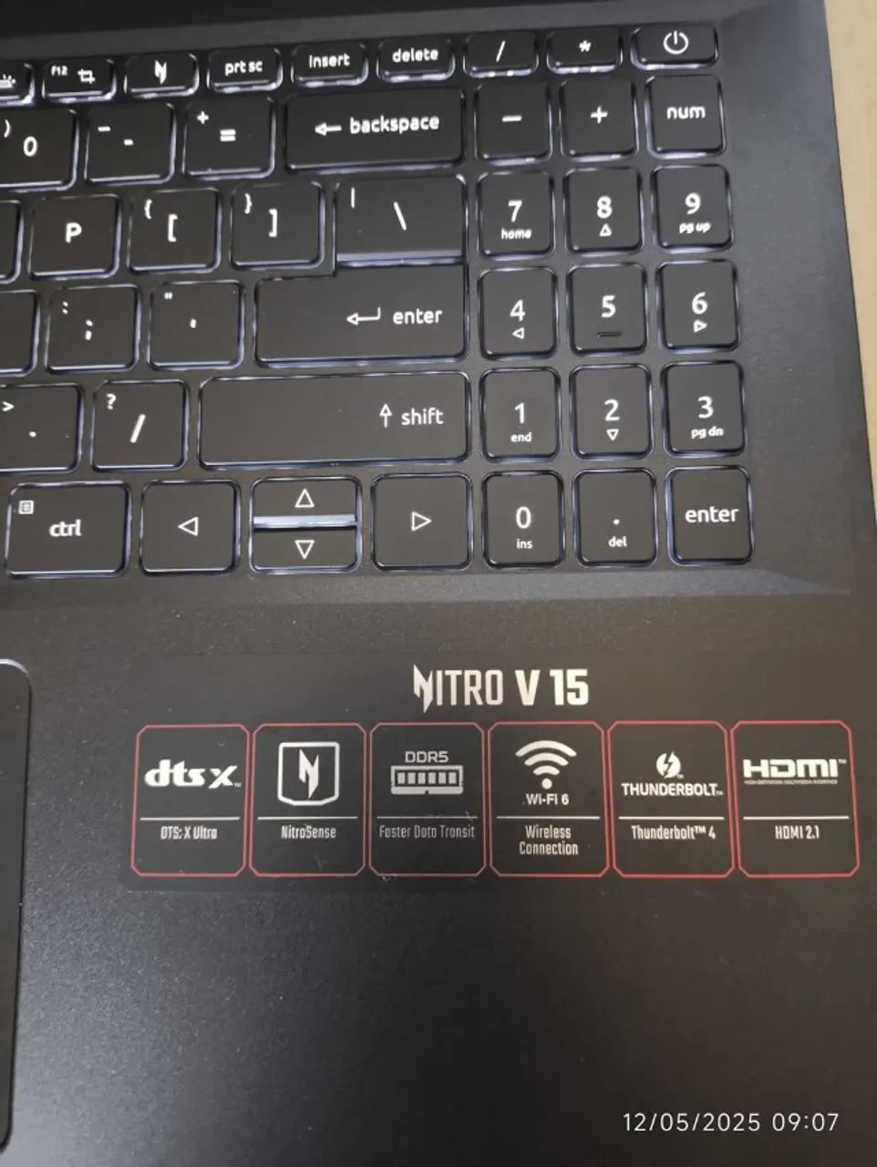 Notebook Gamer - Acer Nitro V - I7 13TH - RTX 4060 - Foto 4
