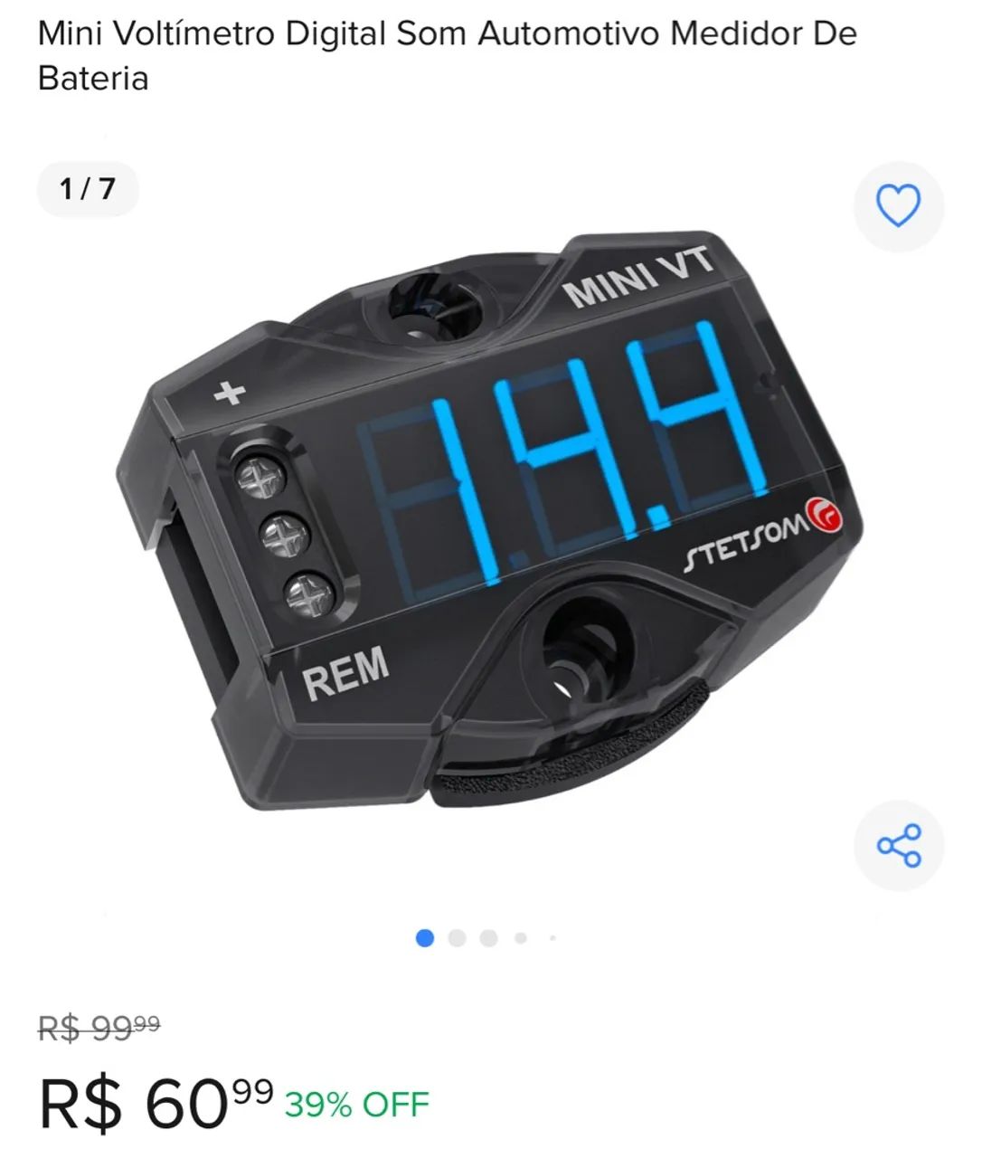 Voltimetro pra som automotivo?