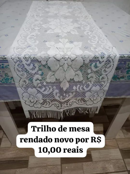Trilho de Mesa Renda - Novo