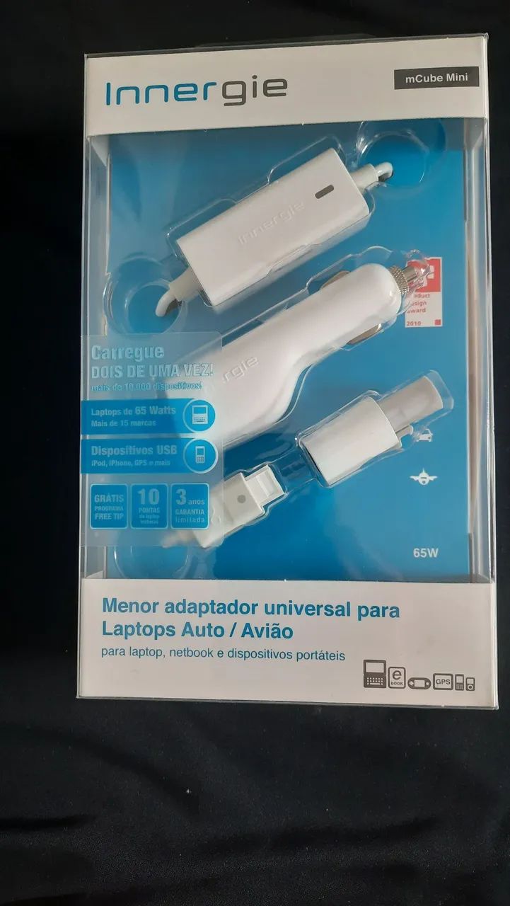 Carregador universal mini 65w inergie lacrado 
