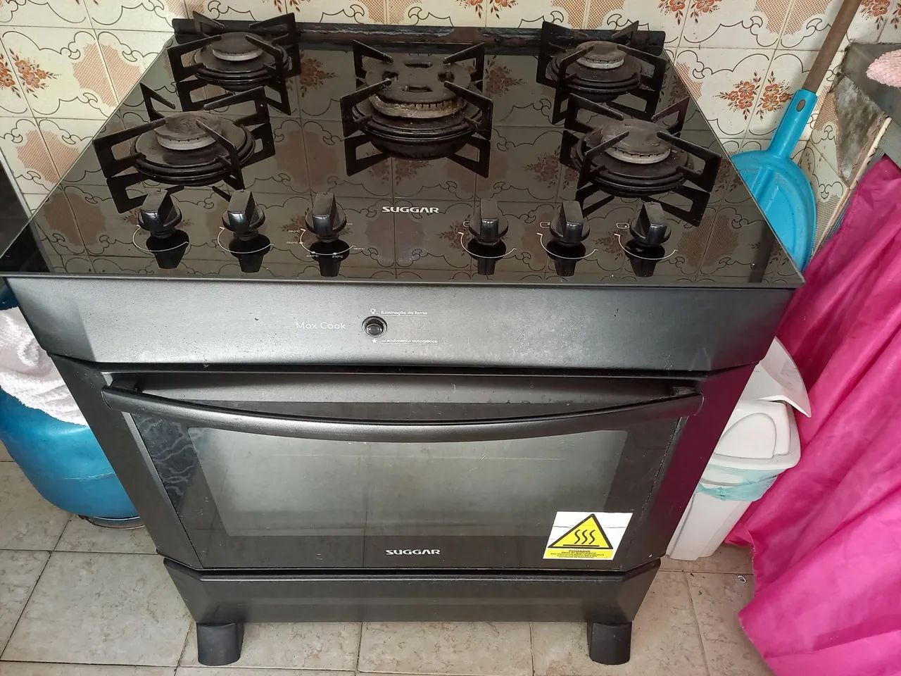 Fogão suggar max cook de 5 bocas para retirada de peças 
