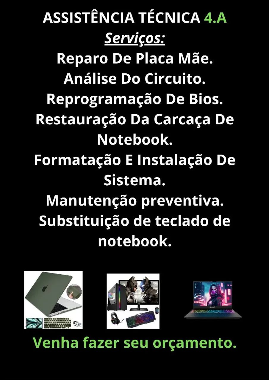 Assistência técnica 4.A Tec, diagnóstico gratuito!!! - Foto 2
