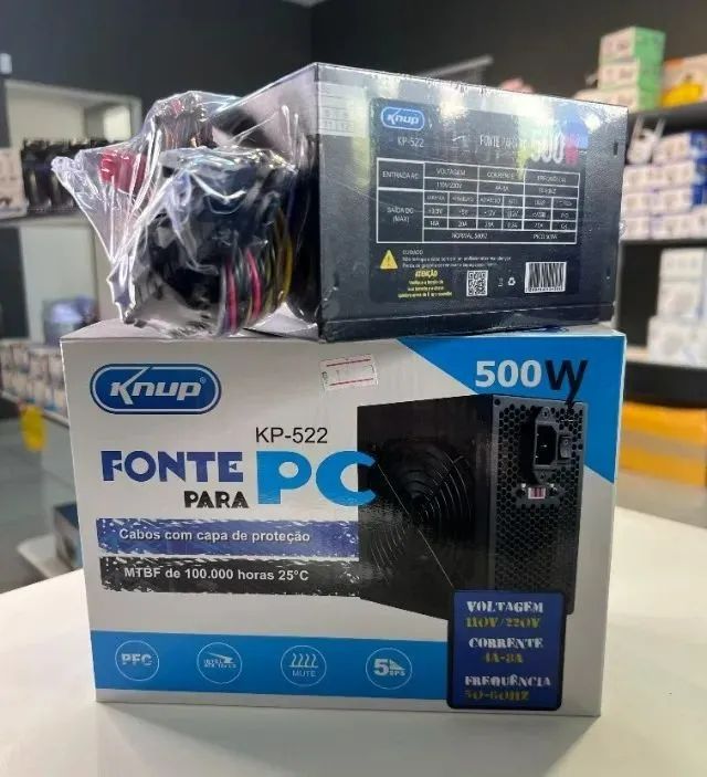 Fonte Para Pc Real 500w - Knup 