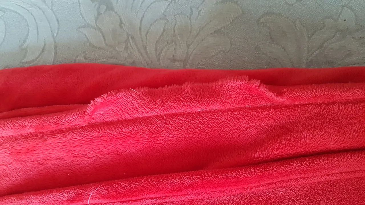 Cobertor de microfibra fino vermelho - Foto 3