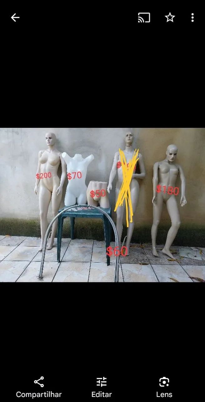 Manequim , cabide  , provador. - Foto 3