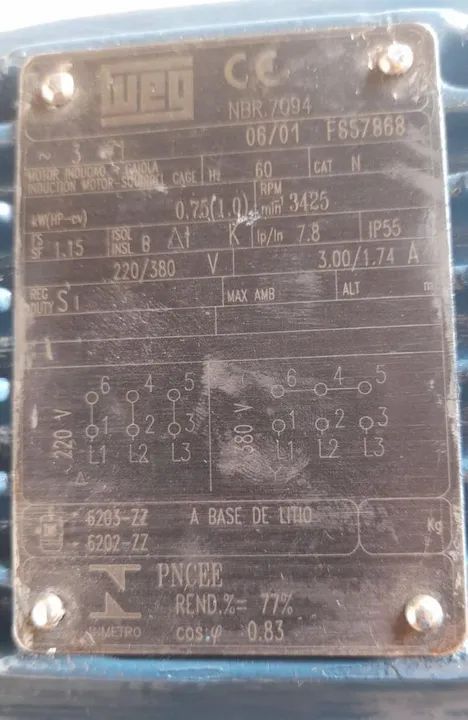 Motor Elétrico Industrial - Foto 2