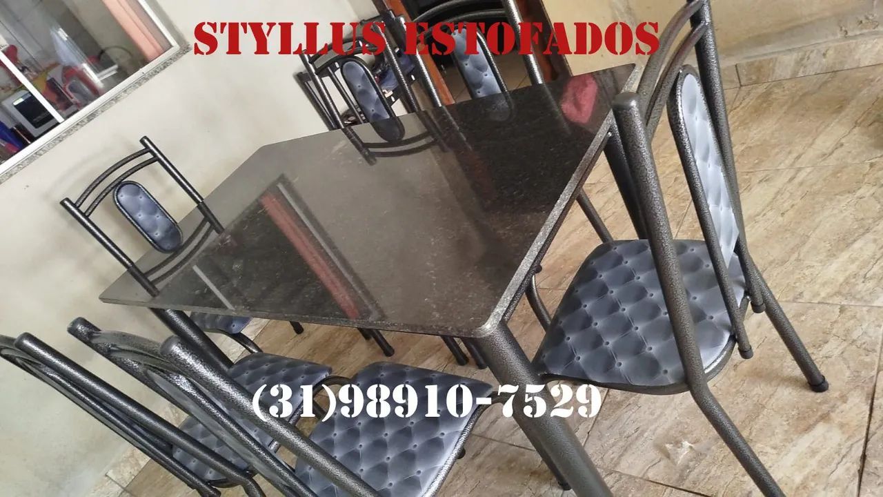 Conjunto de 6 cadeiras nova 