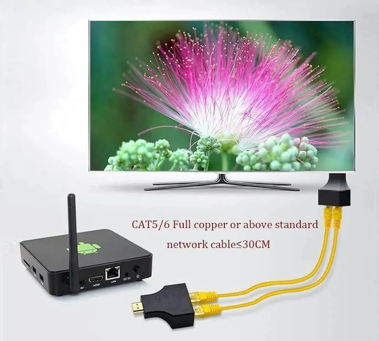 Extensor Hdmi via cabo de rede - Foto 3