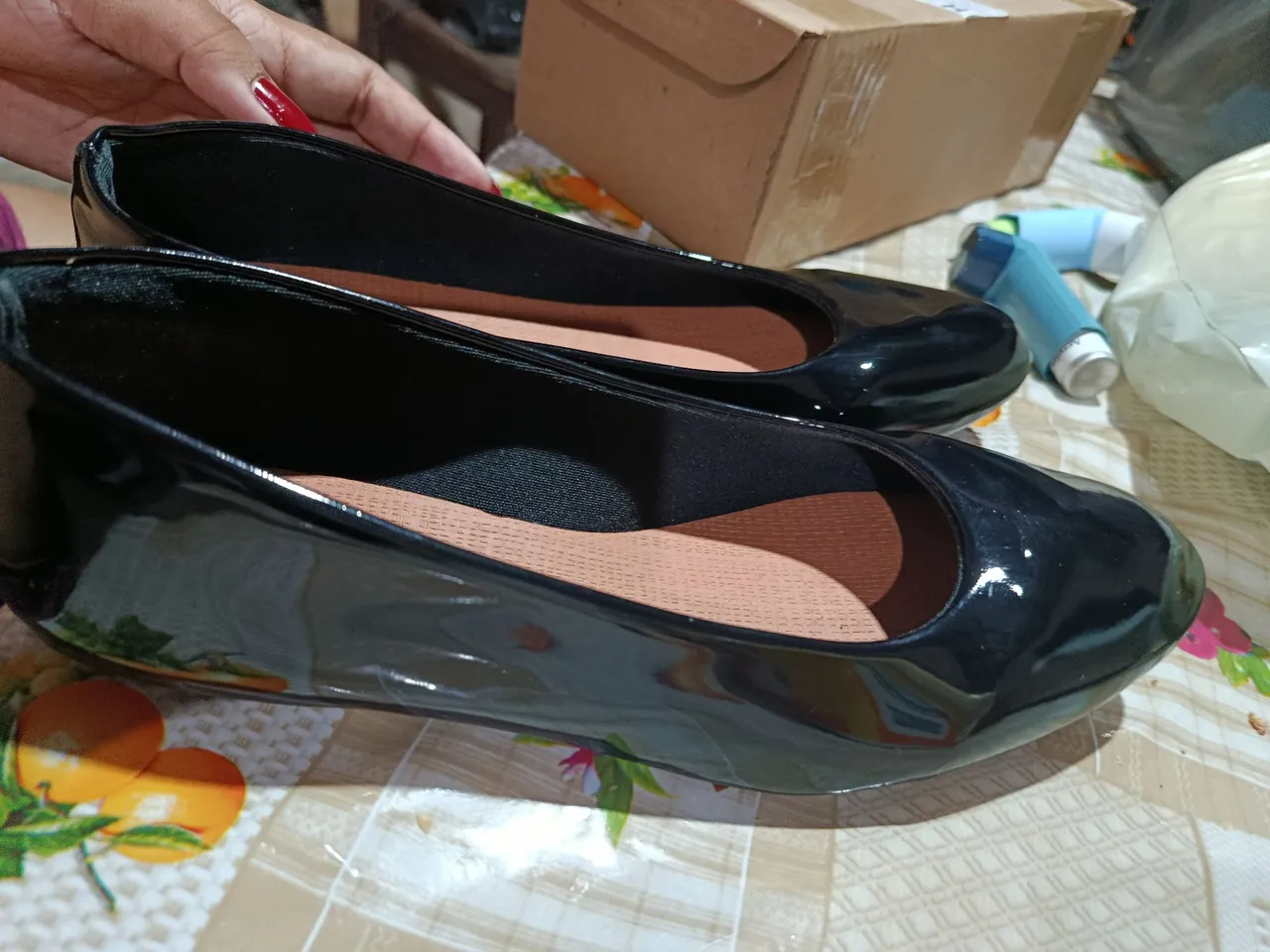 Sapatilha preta verniz - Conforto e estilo!