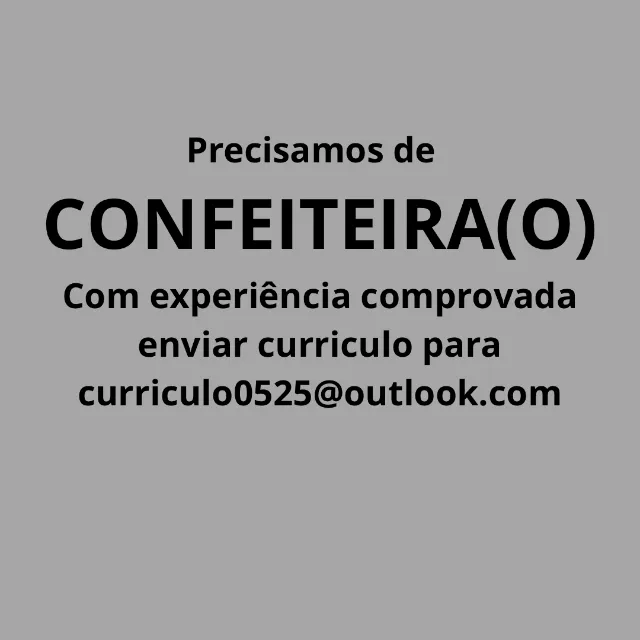 Vaga panificação