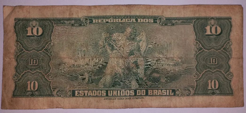 Cédula do Brasil 10 Cruzeiros  - Foto 2