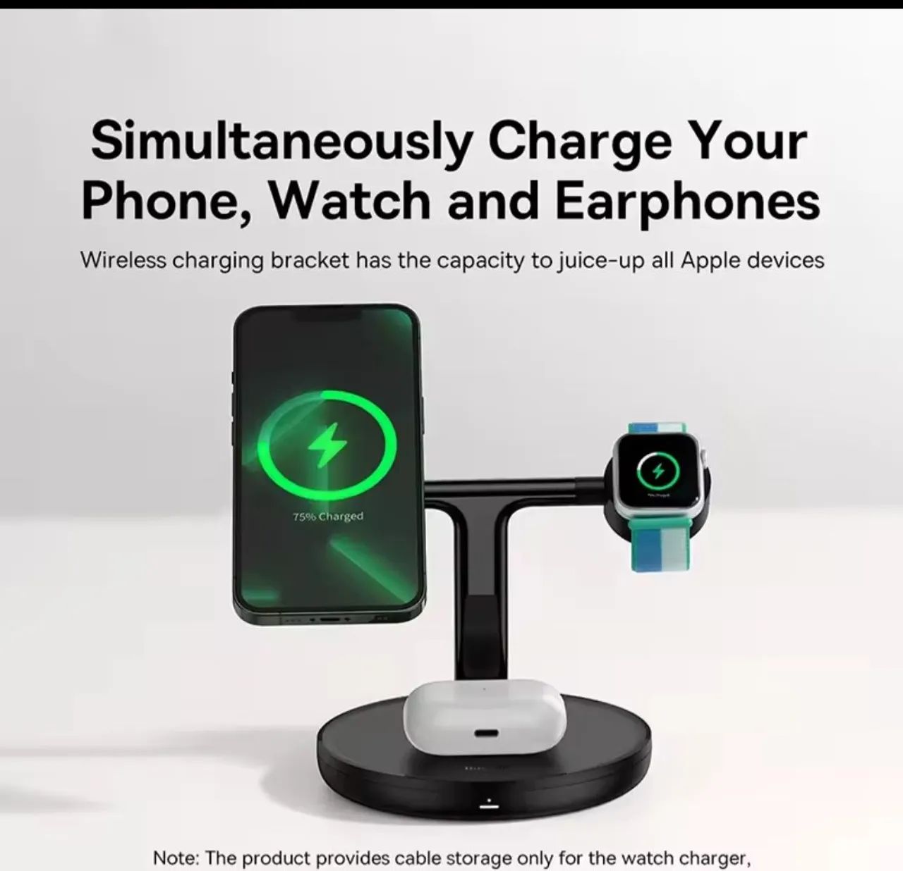 Carregador Apple watch e iPhone baseus - Foto 3