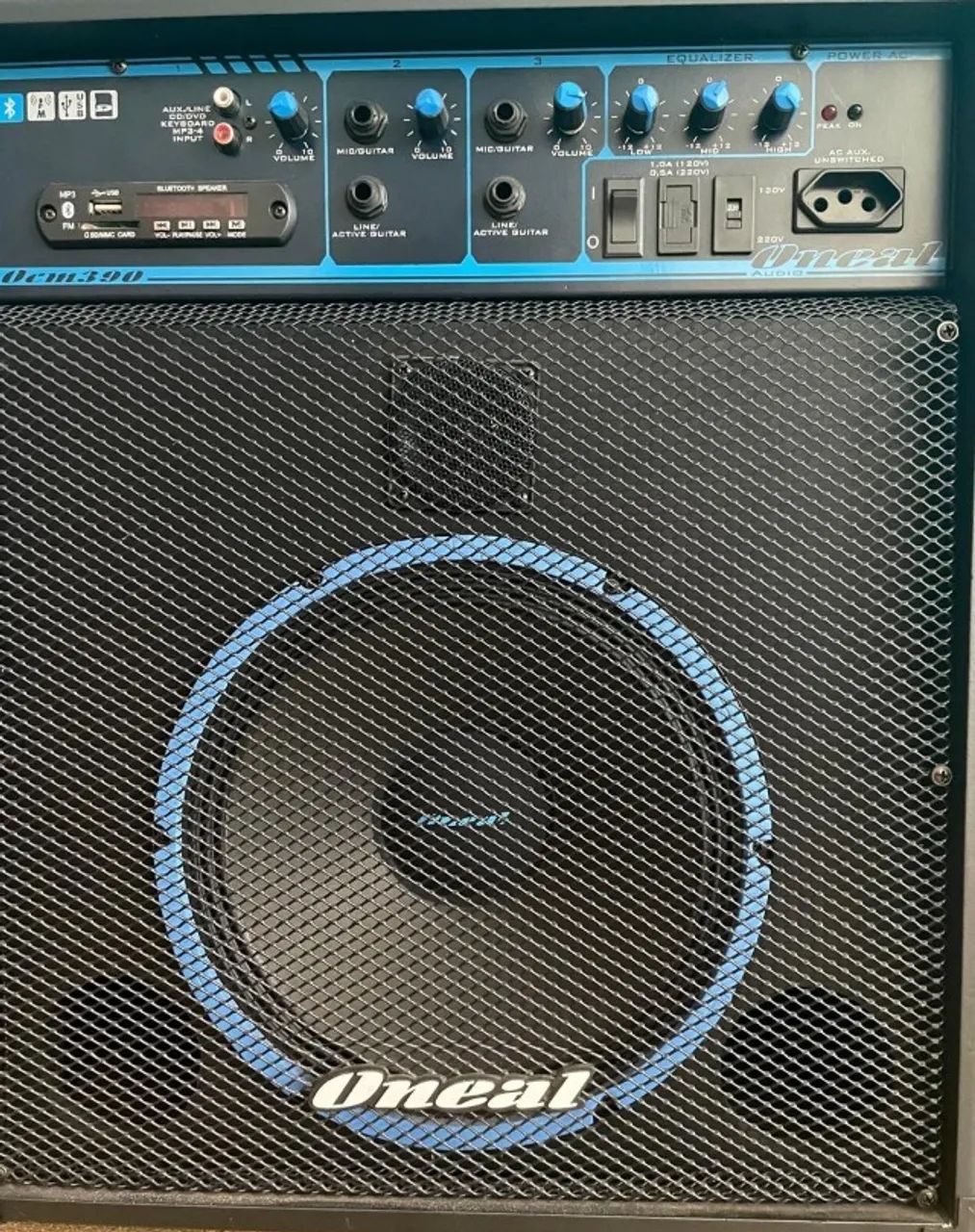 Caixa De Som Multiuso Oneal Ocm-390 Bt 80w Usb Fm Bluetooth