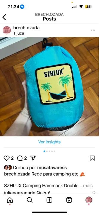 Rede de Camping SZHLUX Double - Foto 2