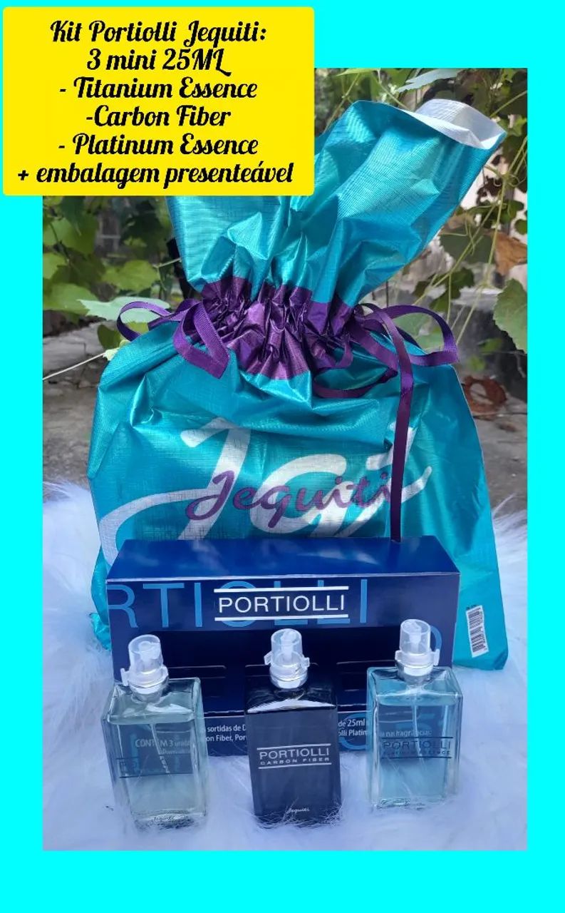 Kit Portiolli Jequiti: 3 mini perfumes 25ML