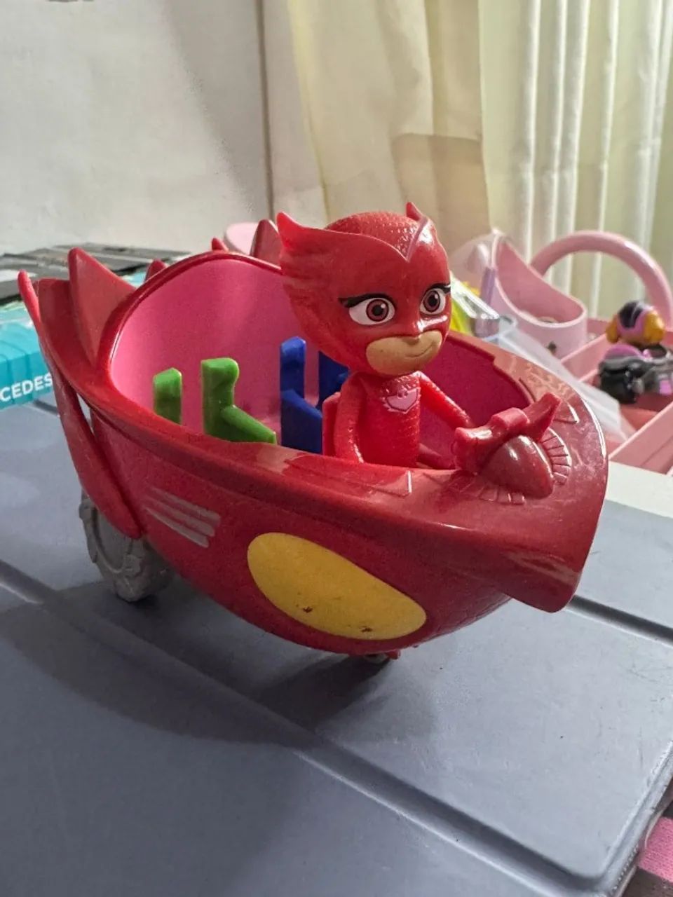 PJ Masks Boneco e Veículo Corujita - Foto 2