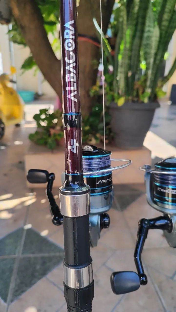 Conjunto de vara e molinete de pesca - Foto 3
