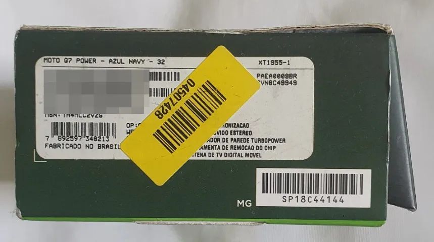 Caixa vazia do smartphone Moto G7 Power - Foto 4