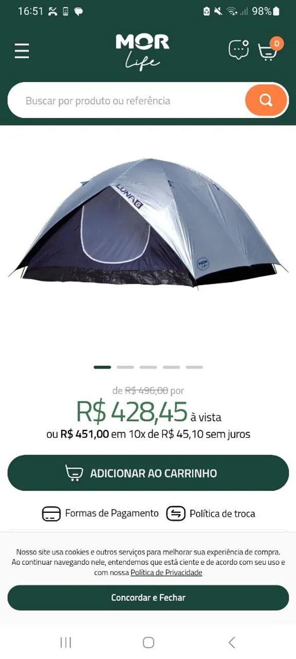 Barraca 6 lugares