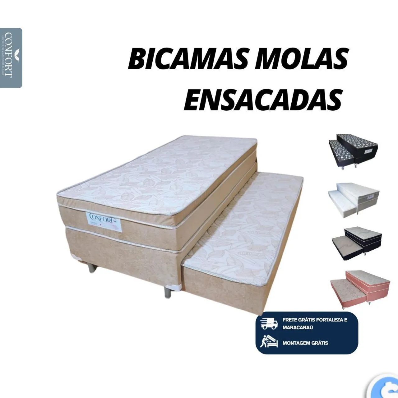 Bicamas molas ensacadas 