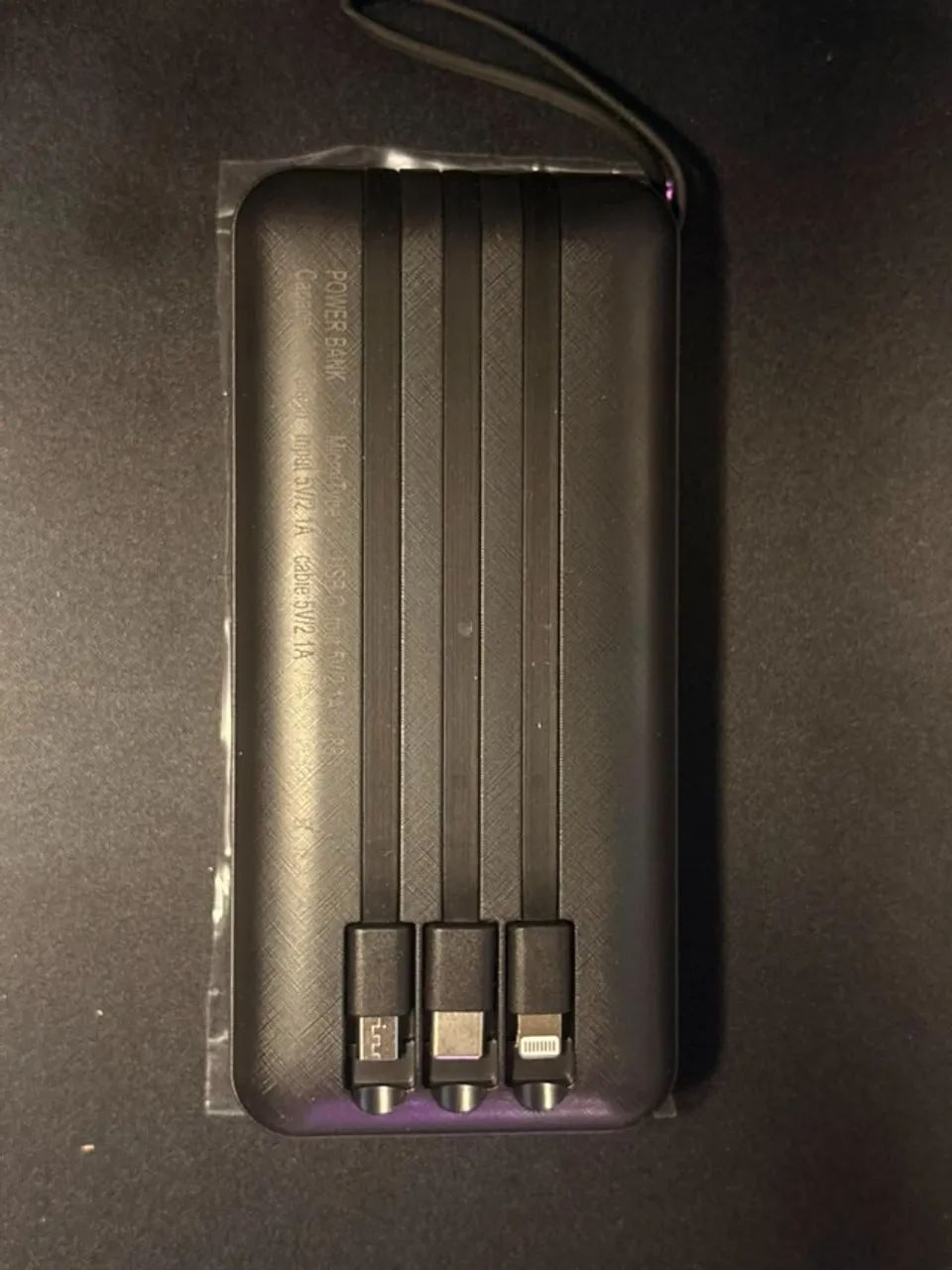 Power Bank 20.000mAh com Lanterna e Cabos Integrados - Foto 3
