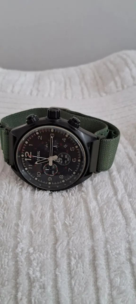 Relógio Fossil Flight Chronograph Black Dial CH2695 - Foto 2