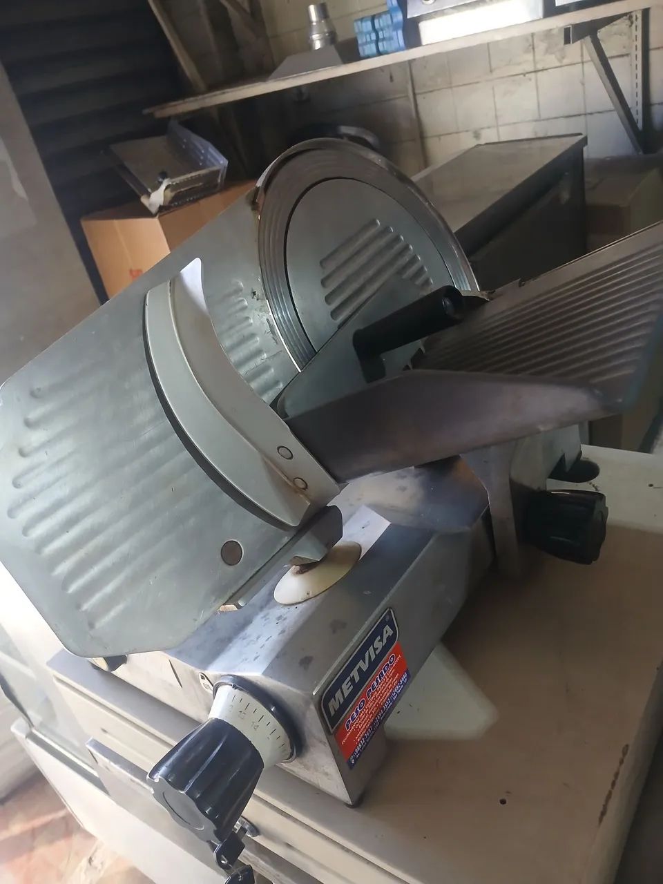 Cortador de frios comercial e moedor de carne