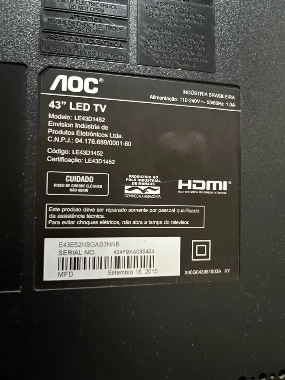 TV AOC 43? Sem smart  - Foto 4